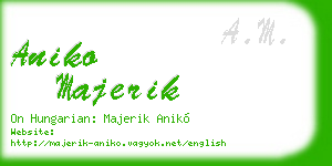 aniko majerik business card